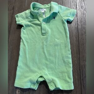 Ralph Lauren Green Baby Romper